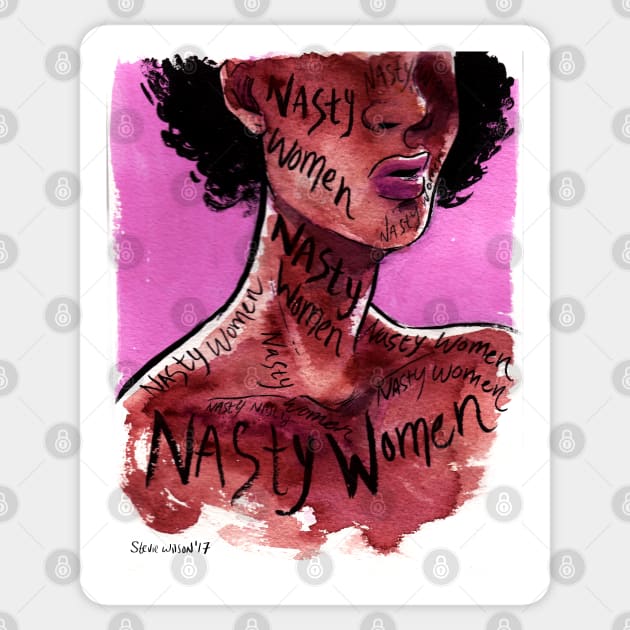 Nasty women Sticker by swinku